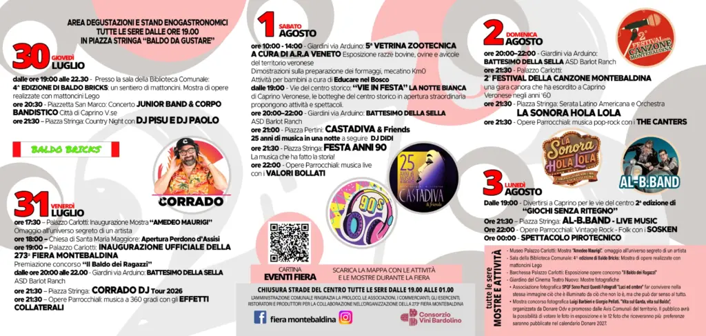 Programma Fiera Montebaldina 2026